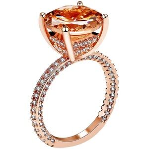 Champagne Diamond Statement Ring